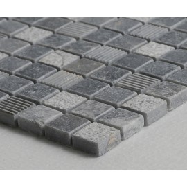 MOSAIQUES ALIAGA  MIX GREY  2,3/2,3/1 cm