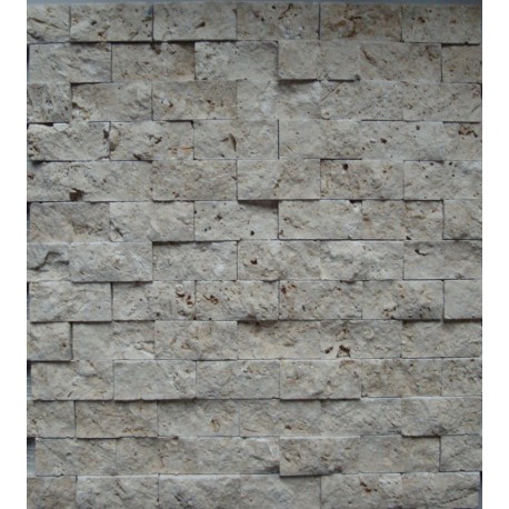 TRAVERTIN TOPOLINO GRIGIO 2,3/4,8/1 cm briquettes Clivées