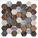 MOSAIQUES MIX "V"  HEXAGONE